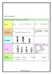 English Worksheet: Physical Appearance