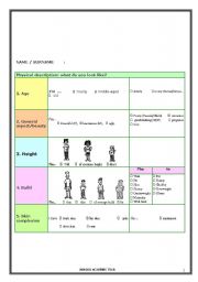 English Worksheet: Physical Appearance