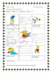 English Worksheet: TELL ME ABOUT YOUR FAMILY