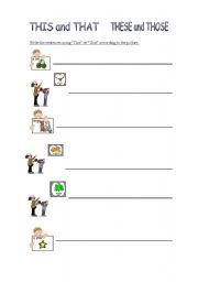 English worksheet: Demonstrative Pronouns