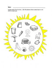 English Worksheet: Phonics sound /s/