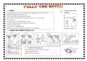 English Worksheet: POLLY THE WITCH