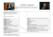 English Worksheet: IT Crowd - Jens interview