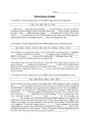 English Worksheet: Exercise on pronouns