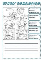 English Worksheet: SEQUENCE