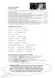 English Worksheet: A CHRISTMAS CAROL part 2