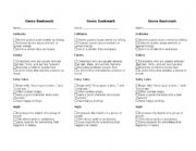 English worksheet: Genre Bookmark