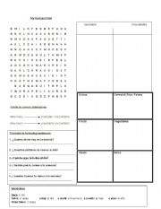 English worksheet: food