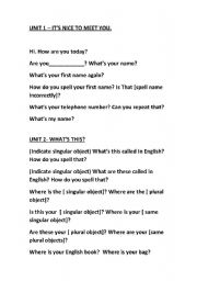 English Worksheet: Speaking Activity for Elementary Level