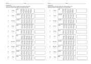English Worksheet: Numbers from 1 to 10