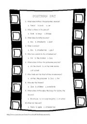 English Worksheet: POSTMAN PAT 702