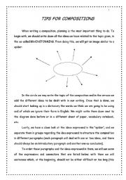 English Worksheet: COMPOSITIONS