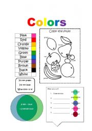 English Worksheet: Colors