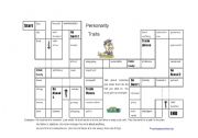 English Worksheet: Game Board