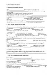 English Worksheet: Tenses