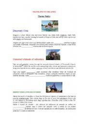 English worksheet: Traveling to Orlando