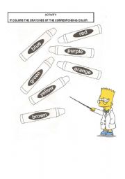 English Worksheet: DOING WITH BART SIMPSON