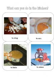 English Worksheet: In the Kitchen