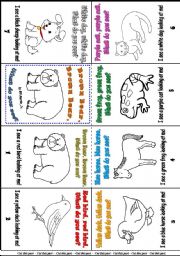 English Worksheet: Brown bear mini book story- editable