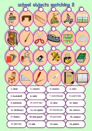 school objects matching 2/2