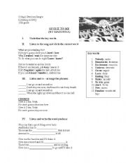 English Worksheet: Listening Activity