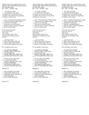 English worksheet: Yesterday once More by The Carpenters