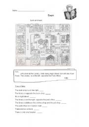 English Worksheet: Exam to children