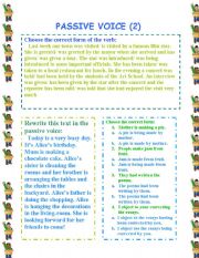 English Worksheet: Passive Voice (2)