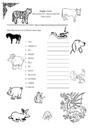 English worksheet: Word Jumble