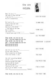 English Worksheet: cryu cry oceana