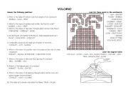 English worksheet: Volcanos