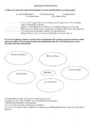 English worksheet: Holiday attraction