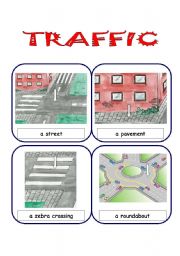 English Worksheet: TRAFFIC