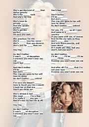 English Worksheet: Shakira 