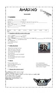 English Worksheet: SONG: 