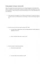 English worksheet: viewing assignment 