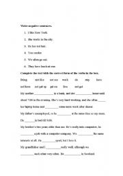 English worksheet: Present simple