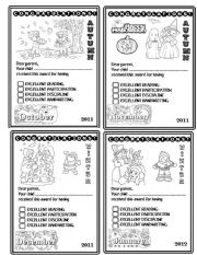 English Worksheet: AWARDS (October-November-December-January)