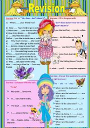 English Worksheet: Revision