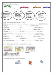 English Worksheet: weather