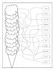 English Worksheet: COLOURS