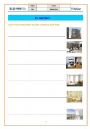 English worksheet: My apartment