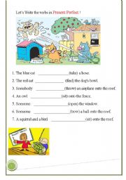 English Worksheet: present perfect