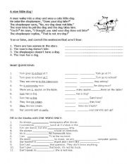 English Worksheet: A nice little dog!