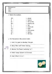 English Worksheet: Placement test