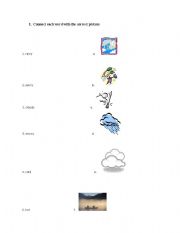 English Worksheet: weather