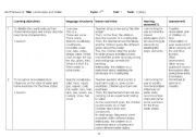 English Worksheet: Action Plan The Water Cycle