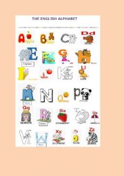 The English alphabet for children