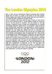 English Worksheet: The London Olympics 2012