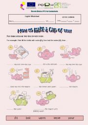 The tradition of tea worksheets